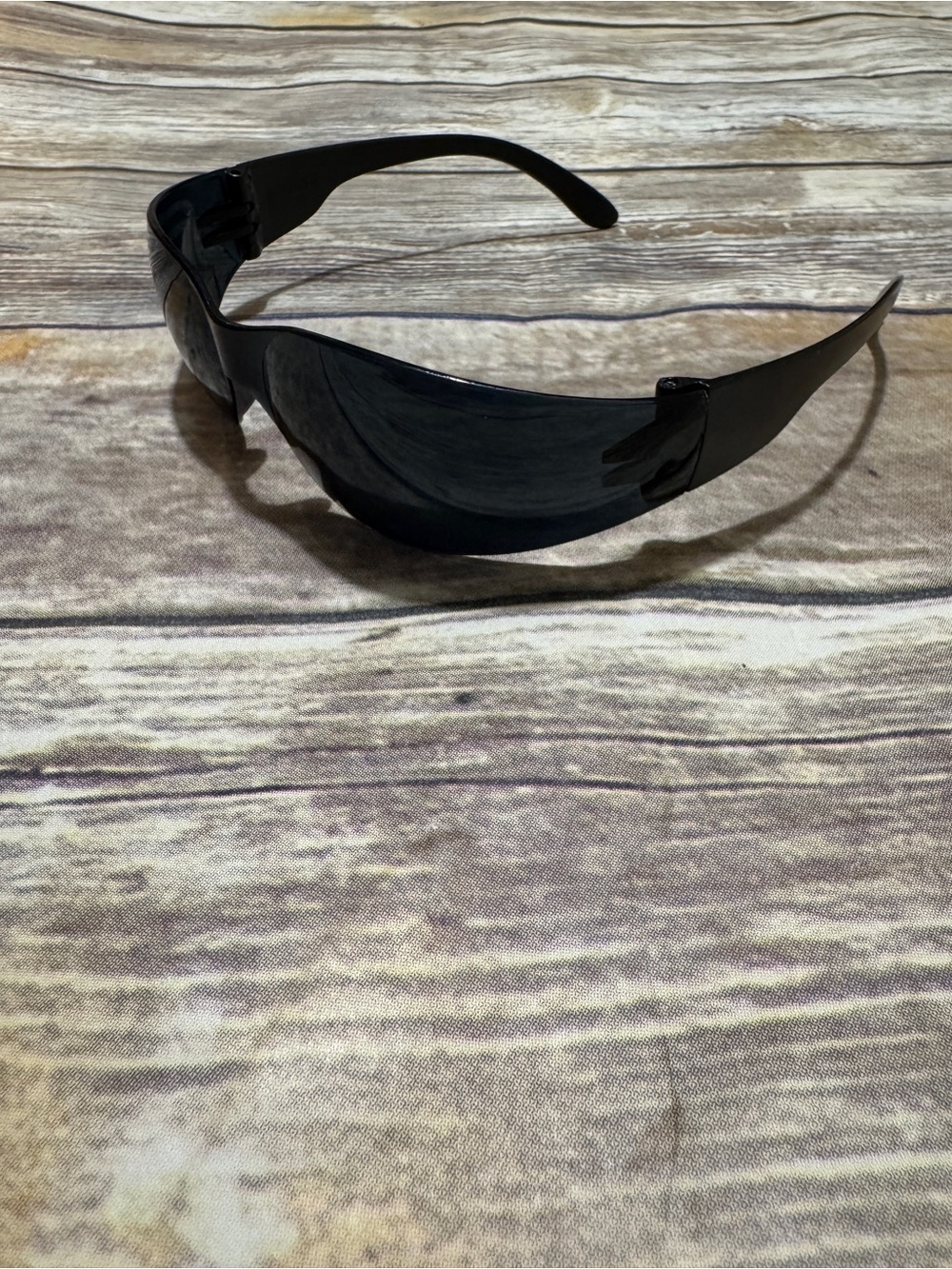 Black Sporty Wrap Around Sunglasses